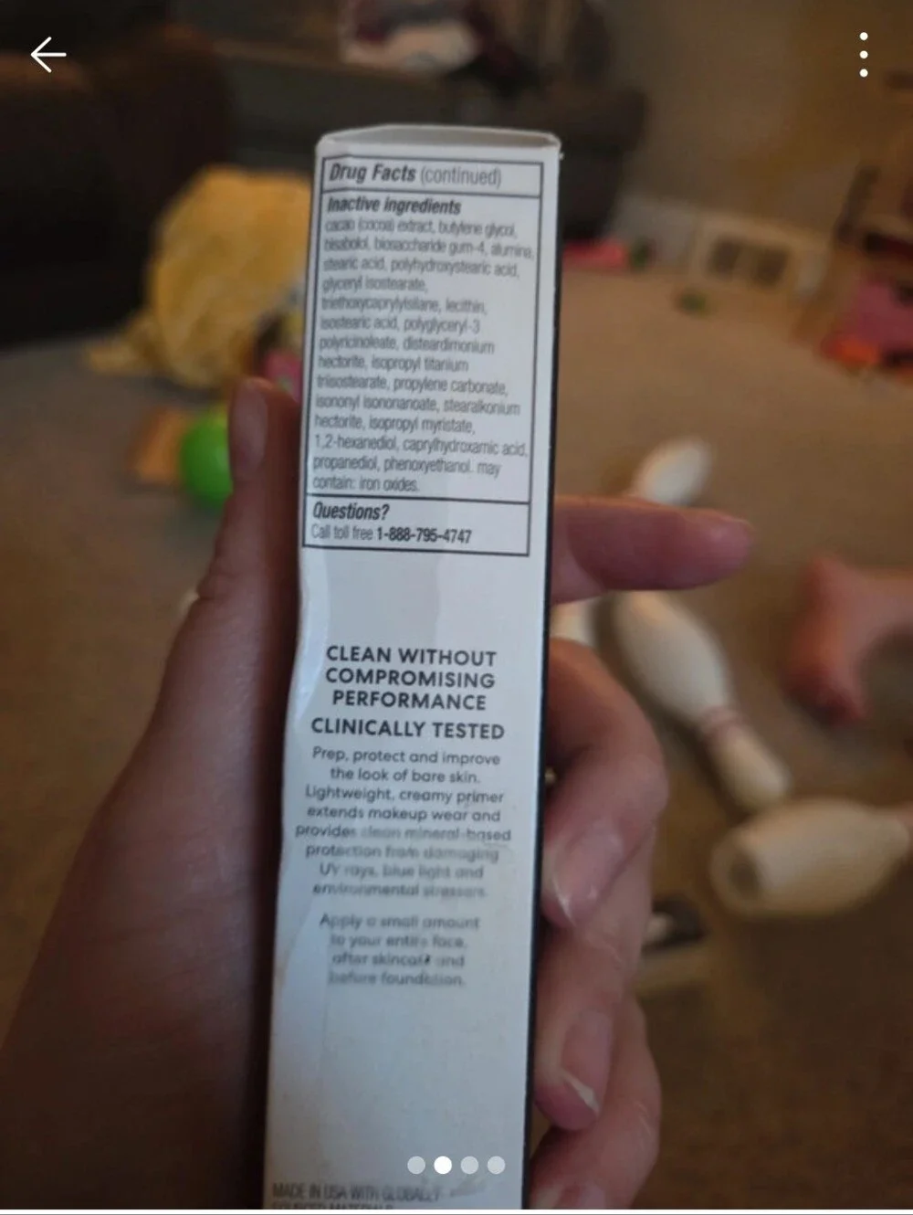 bareMinerals Primer - White and Silver Box